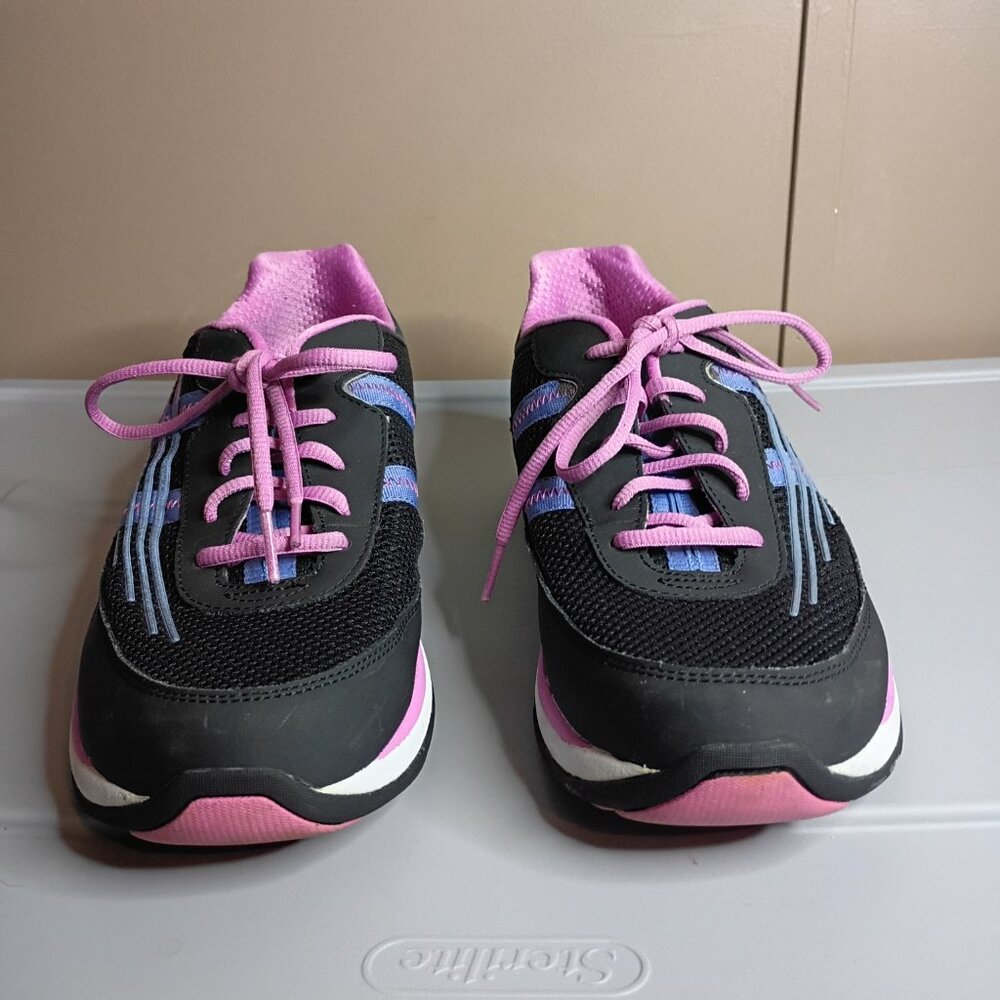 Dansko Shayla Slip Resistant Sneakers Lace Up Black/Purple/Blue Size 43 US 12.5 - Picture 2 of 7
